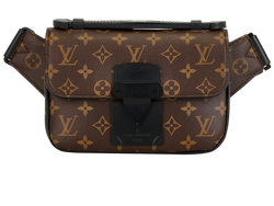 S Lock Sling Bag, Canvas, Monogram, NFC, 2*